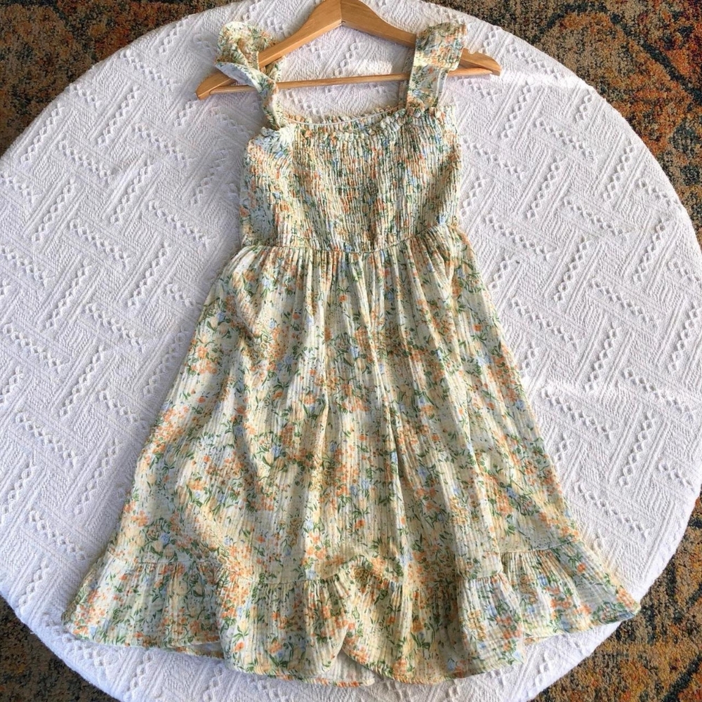 Women's Floral Print Tiered Ruffle Sun Dress